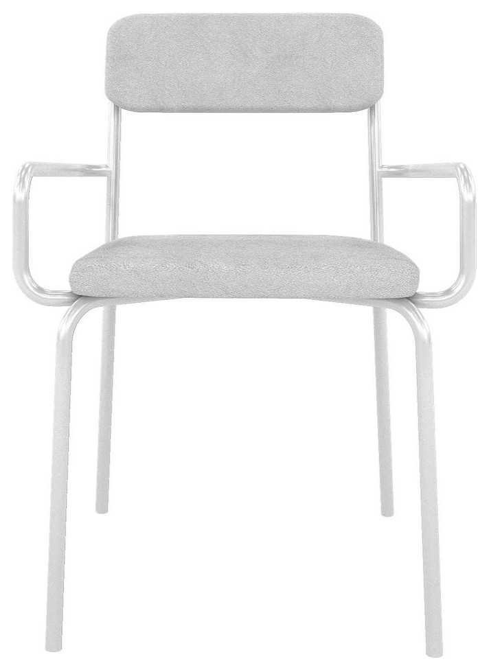 Whythe Dining Chair, White Contemporary Dining Chairs by Skyline