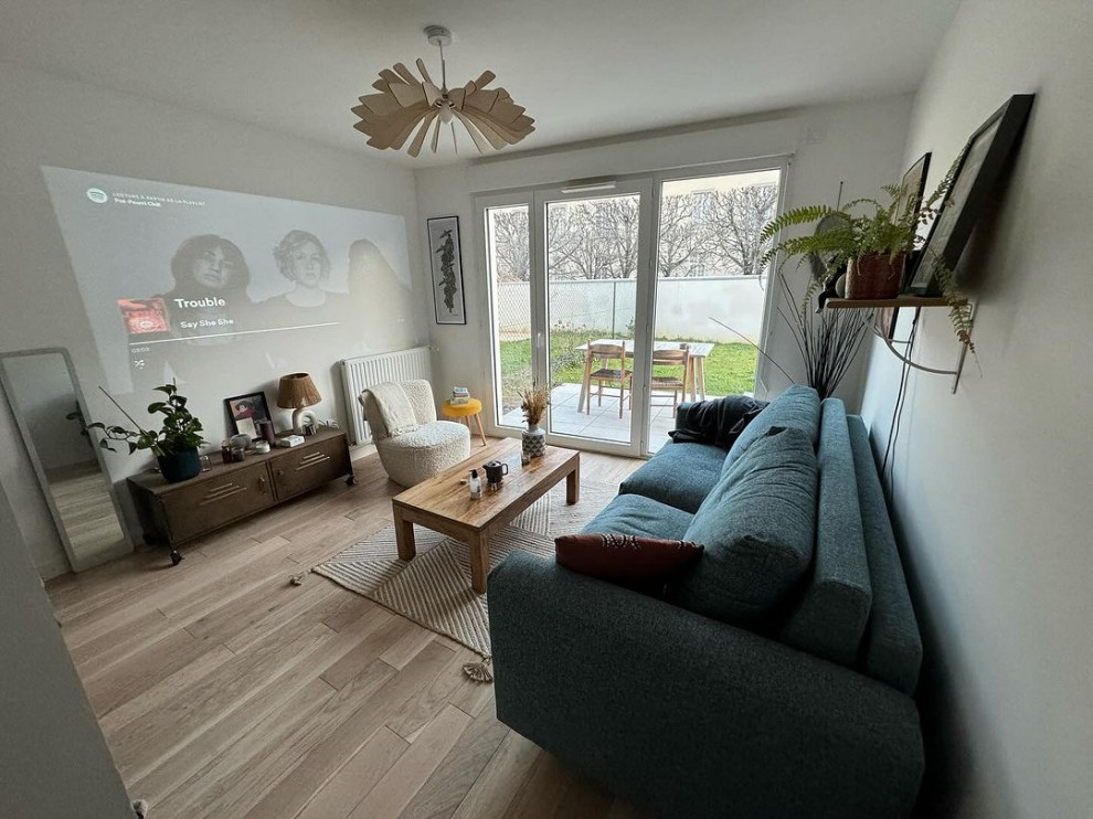 Pose parquet collé