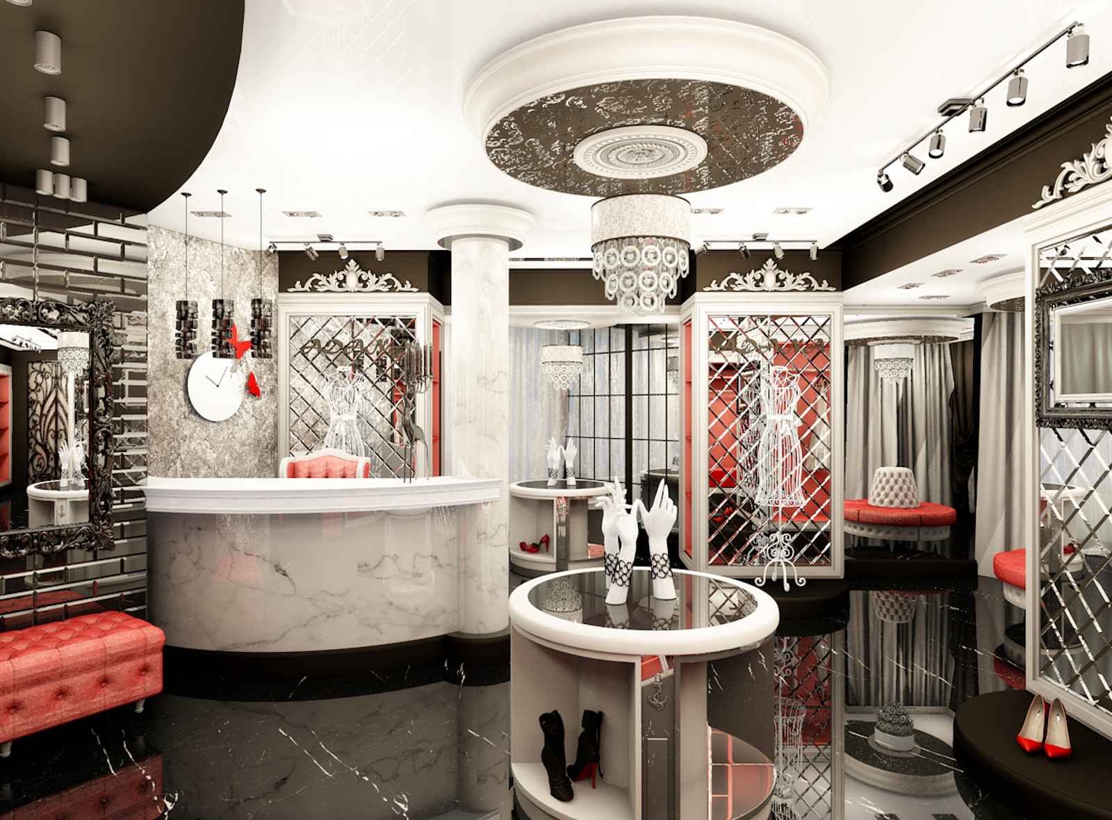 Дизайн бутика и салона красоты