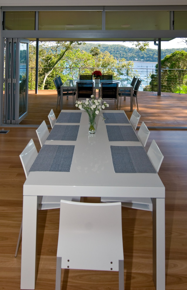 Contemporary dining room in Sydney.