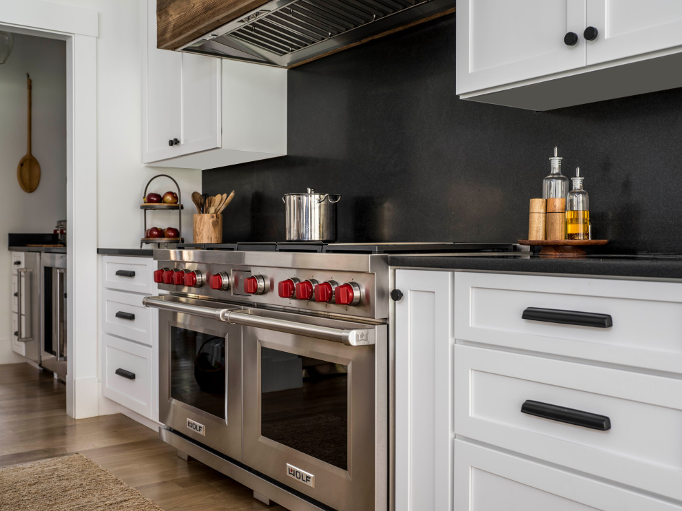 Kitchen - rustic kitchen idea in Boston