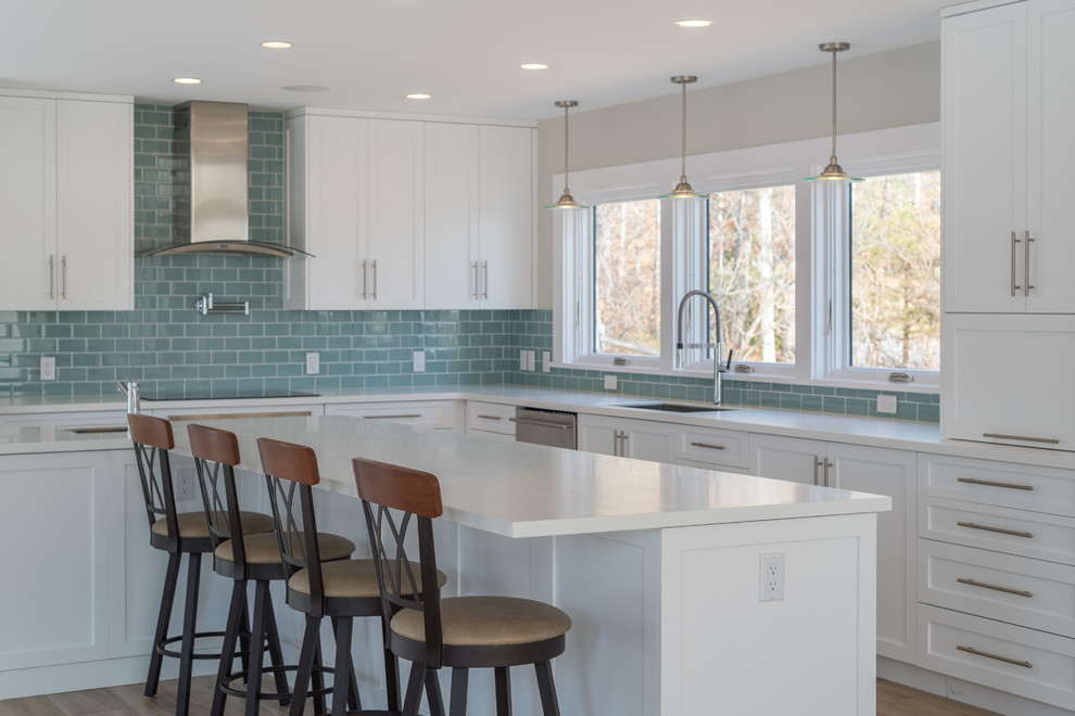 Transitional kitchen photo in Boston