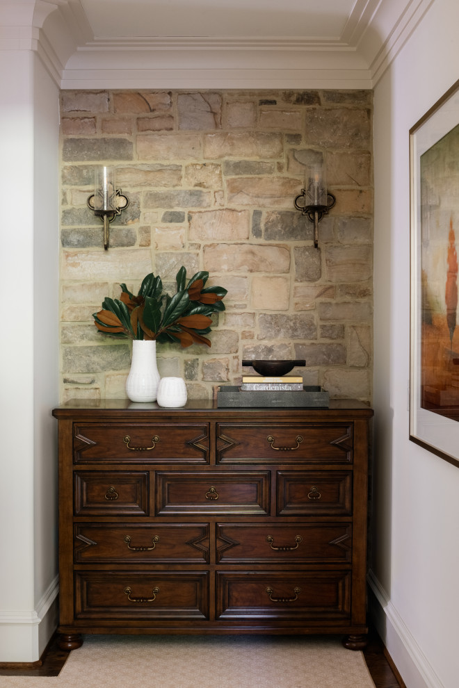 Inspiration for a french country hallway remodel in DC Metro