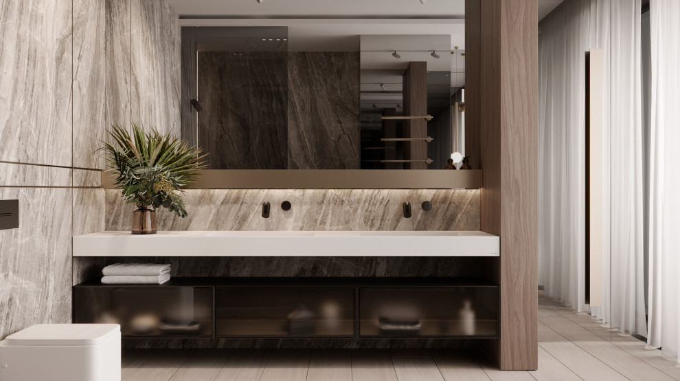 Modern megalopolis apartment