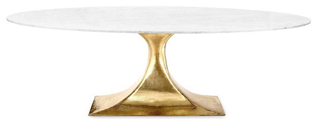 Stockholm Br Oval Dining Table With 95 Carrera Marble Top Stockholm Br Oval Dining Table With 95 Carrera Marble Top