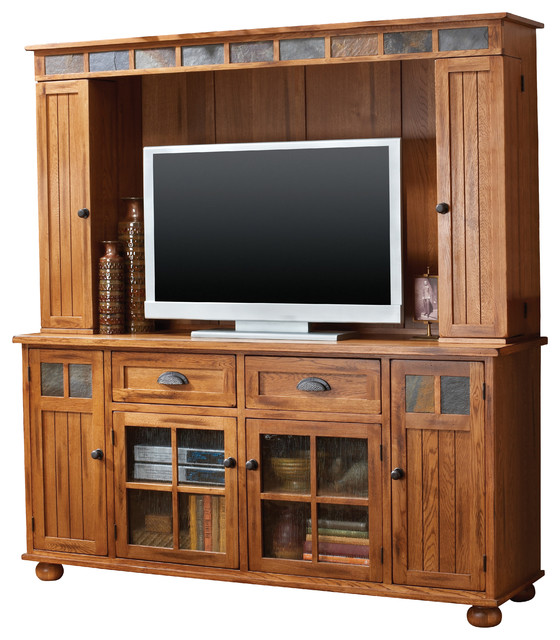 1st Avenue Prescott TV Console With Hutch & Reviews Houzz