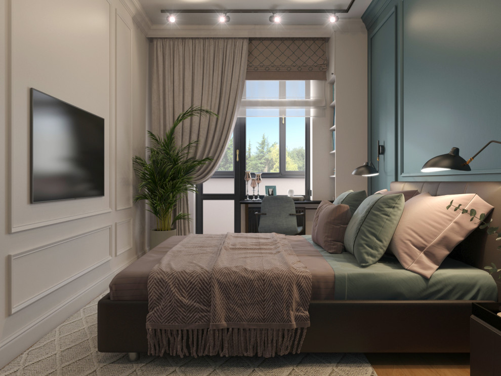 Спальня с лоджией на Травяной, Выборг