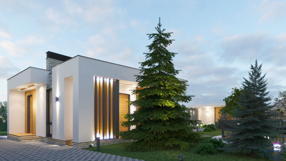 Проект двухэтажного индивидуального дома