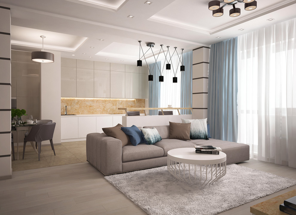 Изысканная простота. Дизайн квартиры в современном стиле.