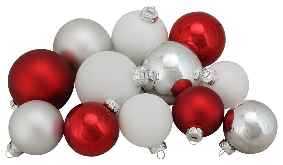 silver matte christmas ornaments