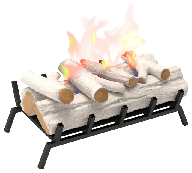 24" Ethanol Convert Fireplace Log Set Burner Insert Gas Logs in Birch
