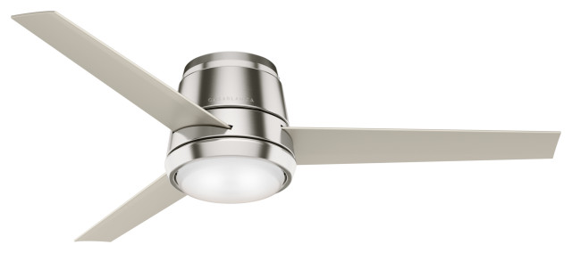 Casablanca 54 Commodus Brushed Nickel Ceiling Fan Led Kit And