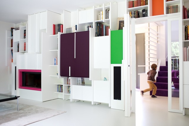 R&eacute;novation de maison (78) modern-wohnbereich