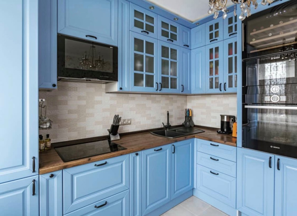 Kitchen cabinet door TV