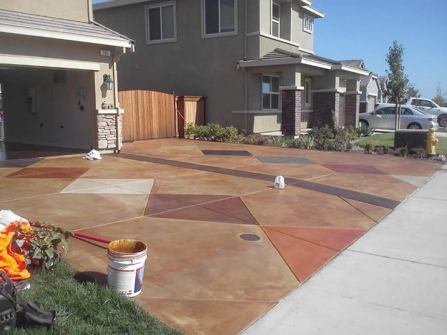 Custom control joints and stained