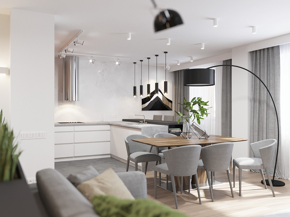 Бетон и дерево