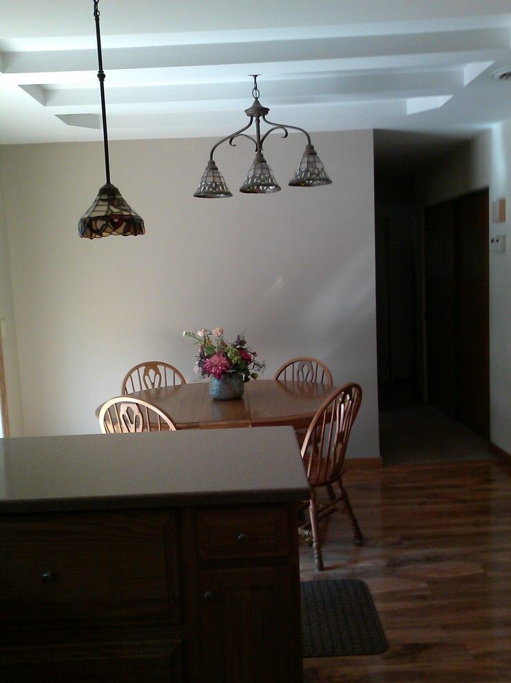 Light fixture does not center over table!