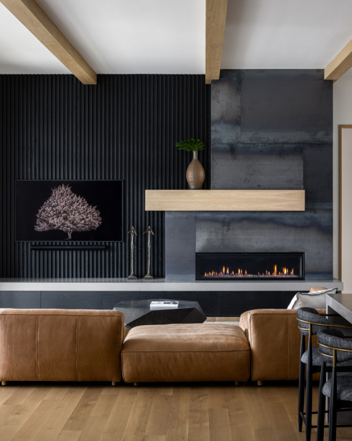 Overland Park Custom contemporary-vardagsrum