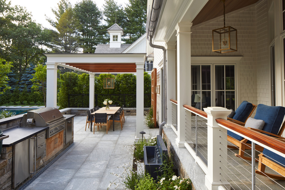Inspiration for a rural veranda in New York.