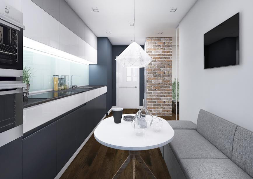 Кухня в 3к.кв ЖК “Новый Оккервиль“