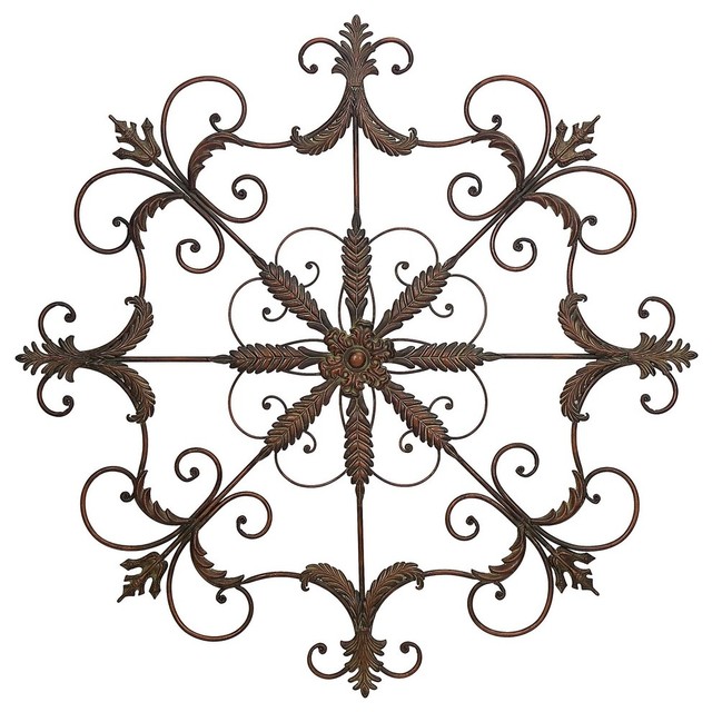 Wall Plaque Oversized Mediterranean Metal Wall Art by Arcadian