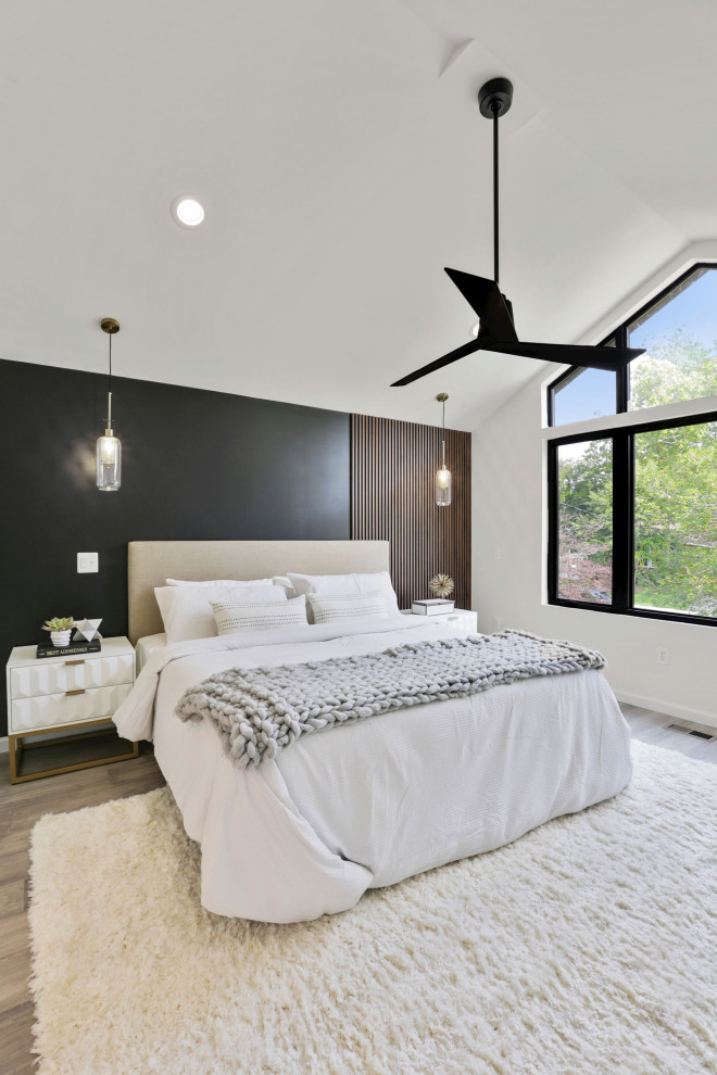 Inspiration for a large modern bedroom remodel in DC Metro