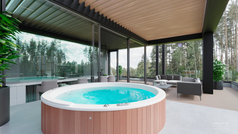 Интерьеры виллы под Тулой. Лаунж