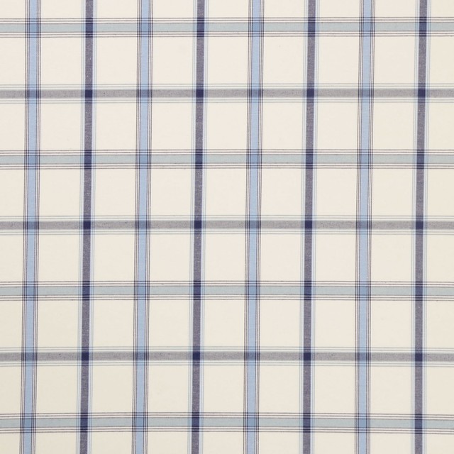 Surf Blue Plaid Woven Upholstery Fabric Farmhouse Upholstery