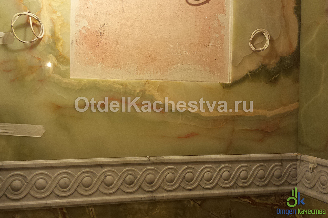 Укладка мрамора в санузле