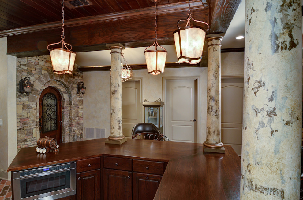 This is an example of a mediterranean kitchen in Atlanta.