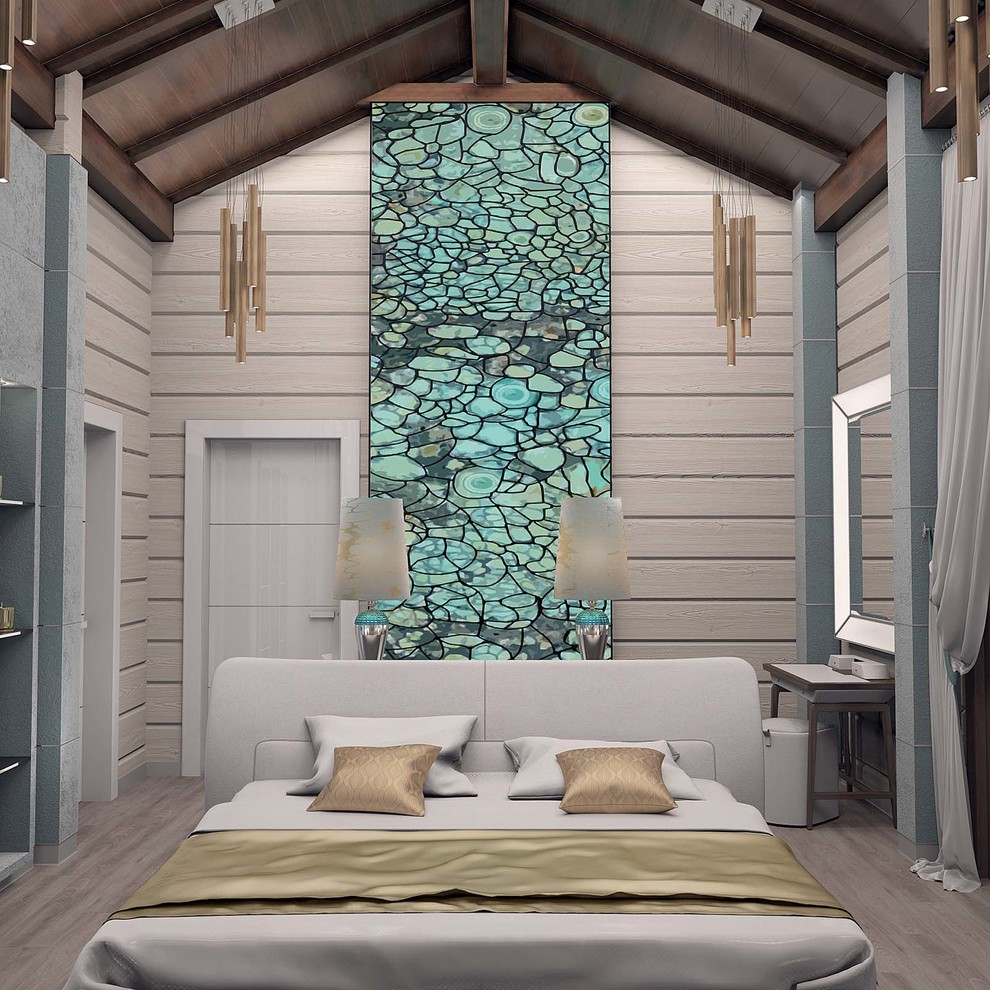 Дизайн интерьера деревянного дома 394 кв.м.