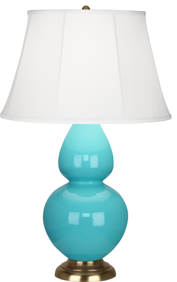 Double Gourd Table Lamp, Egg Blue