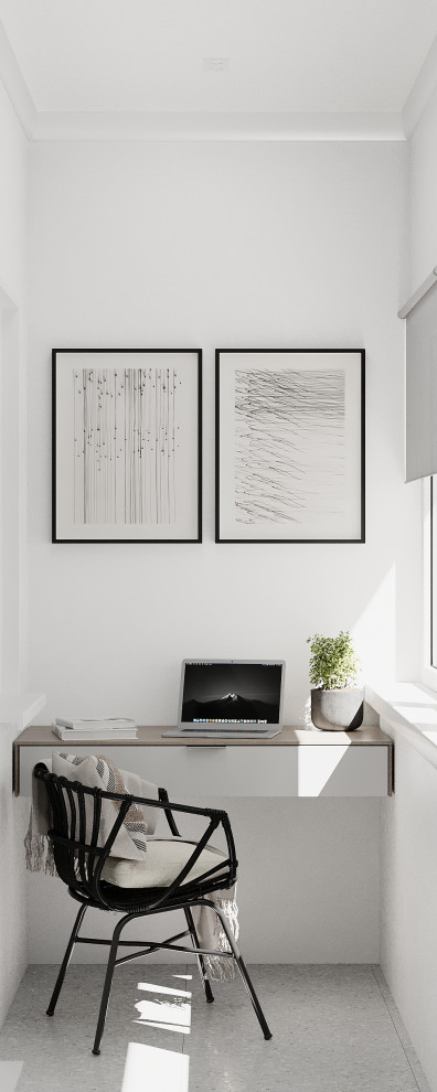 рабочее место на балконе