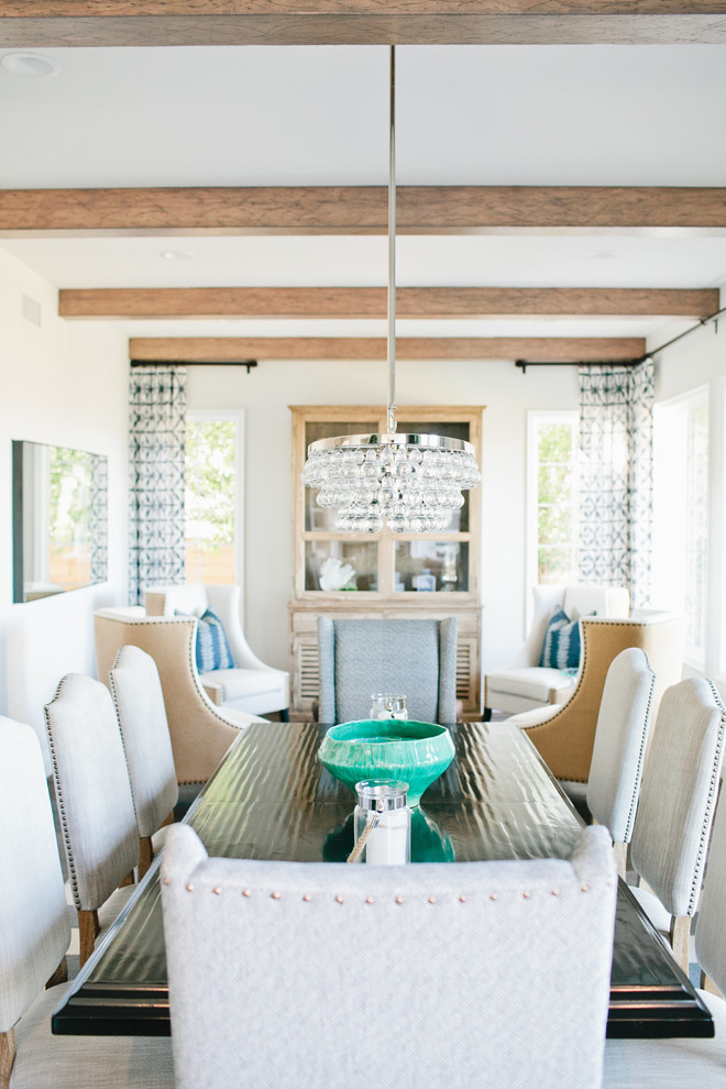 Dining room - transitional dining room idea in Orange County