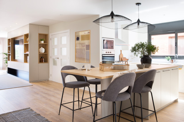 Reestreno &lsquo;ad hoc&rsquo; de una vivienda unifamiliar en Matar&oacute; contemporary-kitchen
