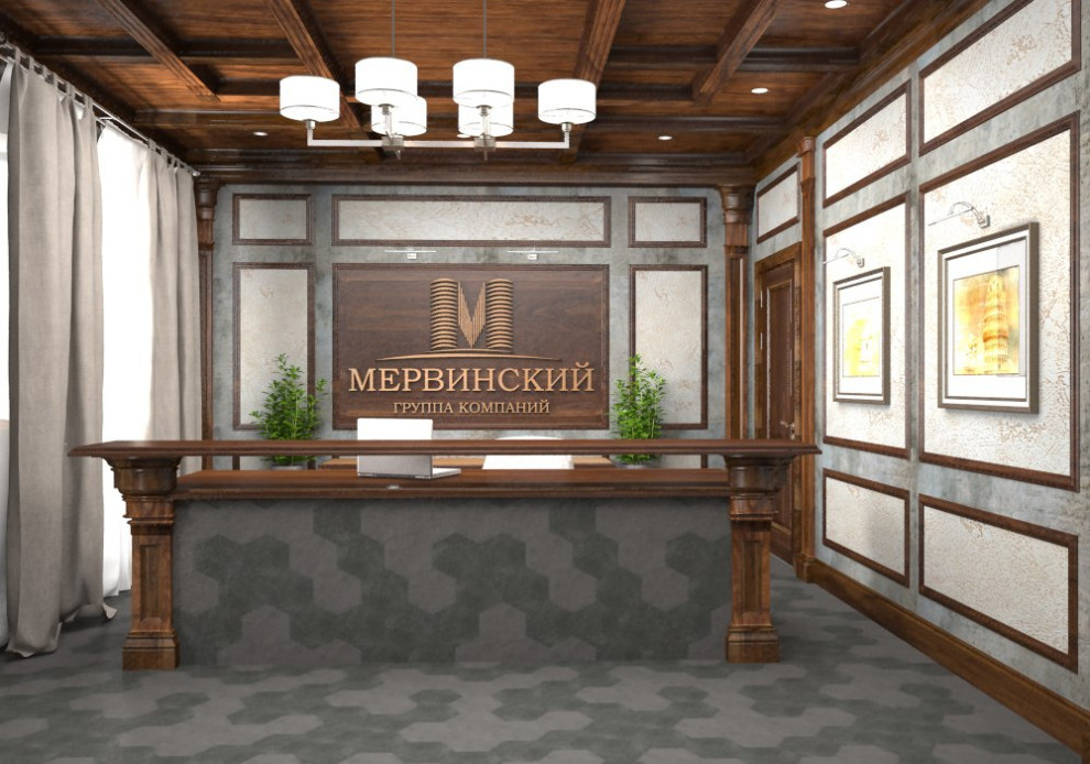 Дизайн-проект офисного пространства строительной компании " Мервинский"