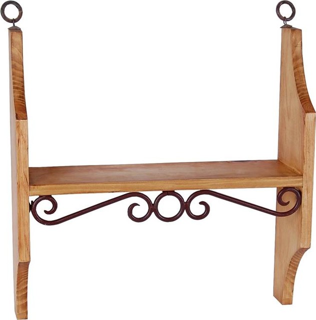 Mexico Wrought Iron Wall Shelf Rustic Display & Wall Shelves by MiaMöbel GmbH