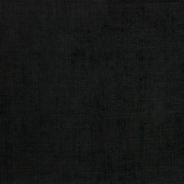 Black Solid Textured Microfiber Stain Resistant Upholstery Fabric By The Yard