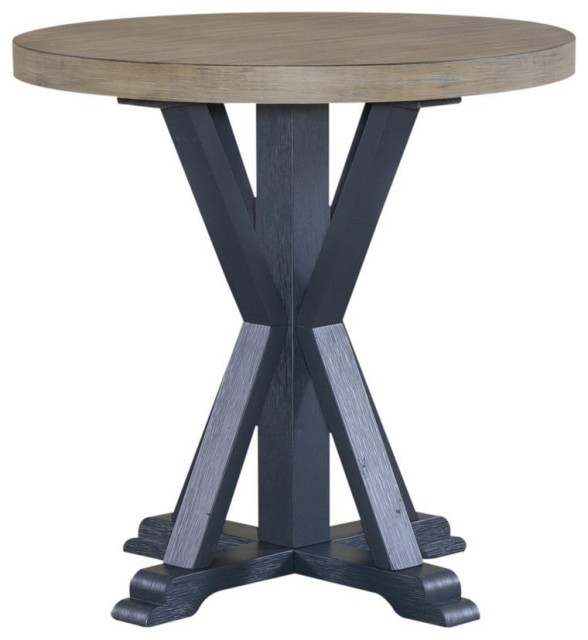 Round End Table Navy Contemporary Accent Chests And by BisonOffice Houzz