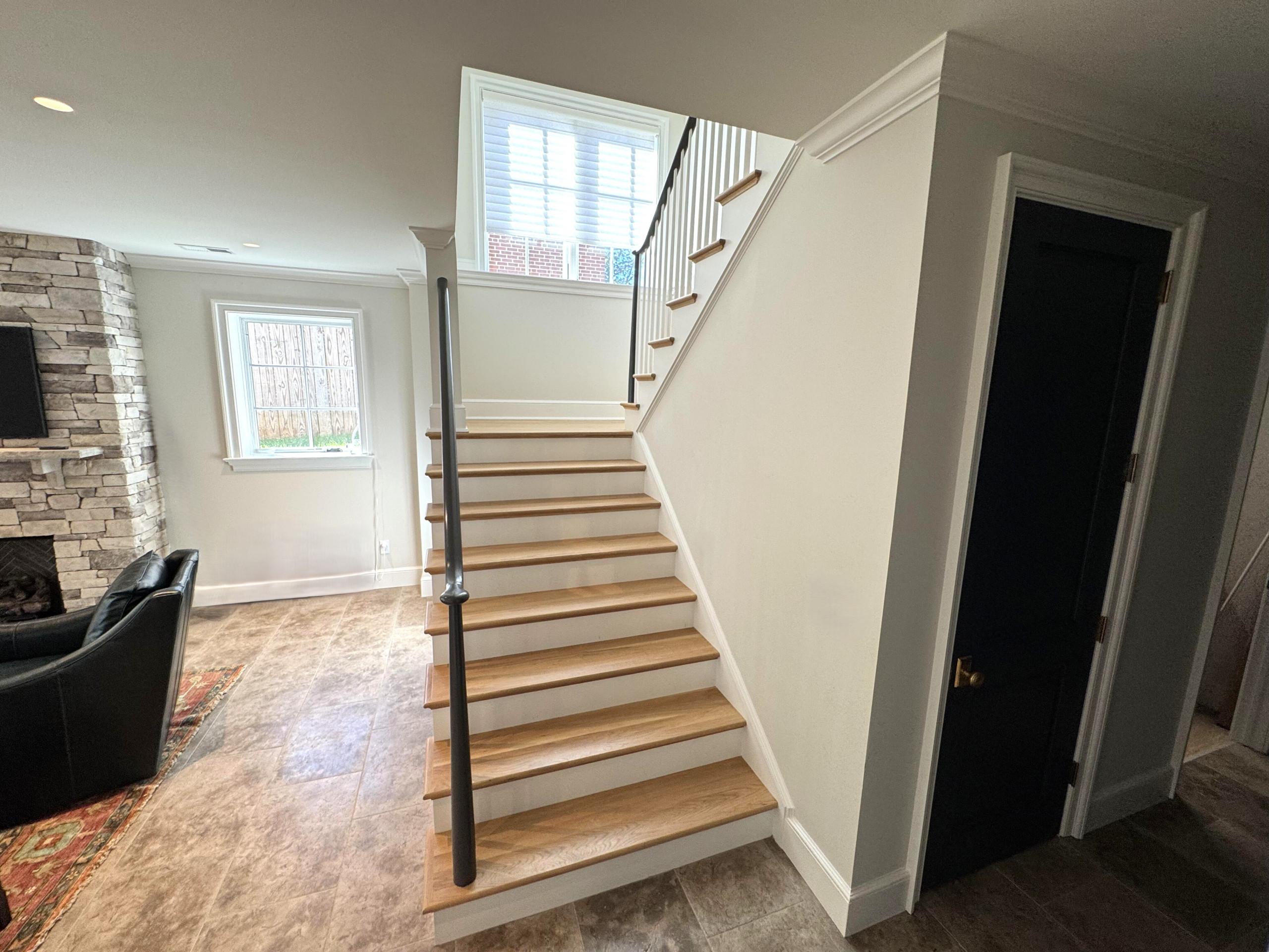 142_Airy Staircase with Over the Post Balustrade, Arlington, VA