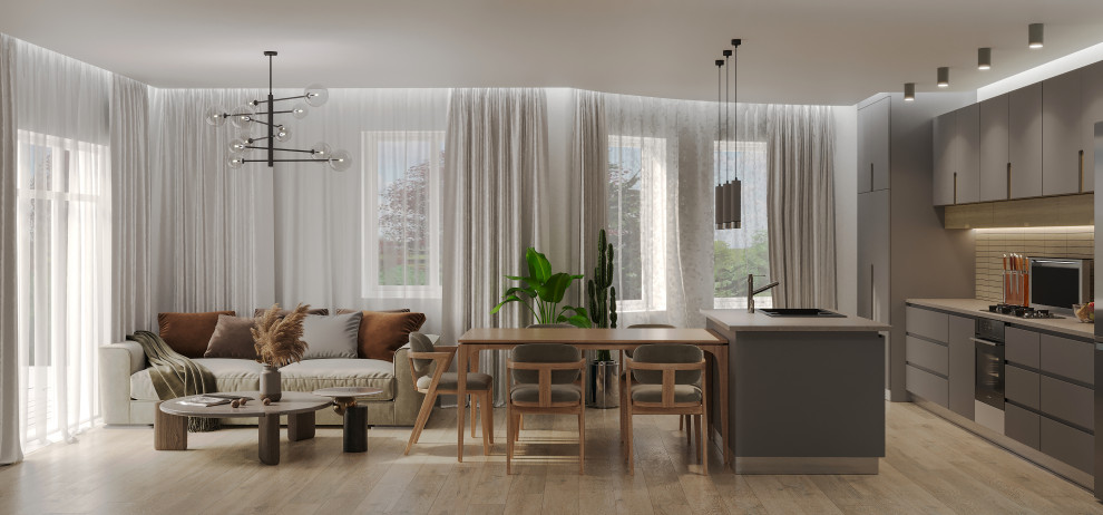 Проект интерьеров пентхауса.