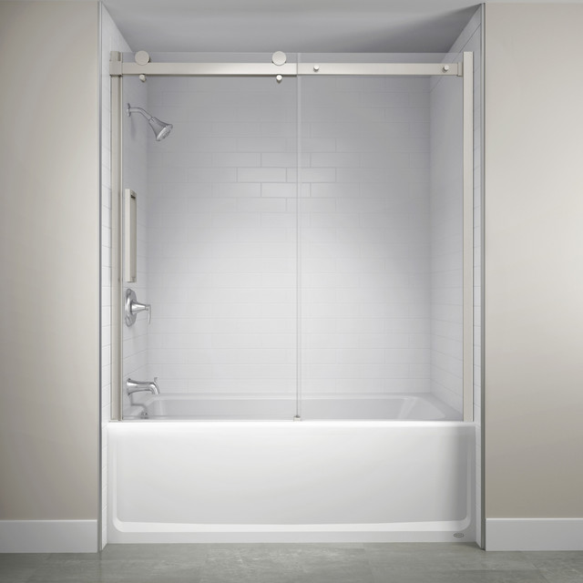 Jacuzzi Sx59 59 High X 60 Wide Sliding Semi Frameless Tub Door