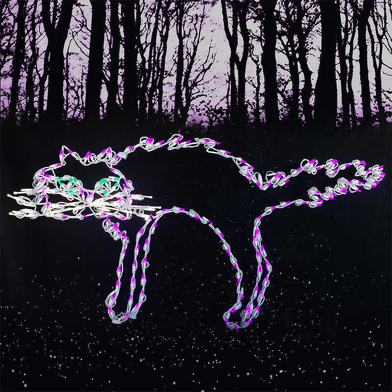 Scary Cat LED Display - Outdoor Christmas Decorations