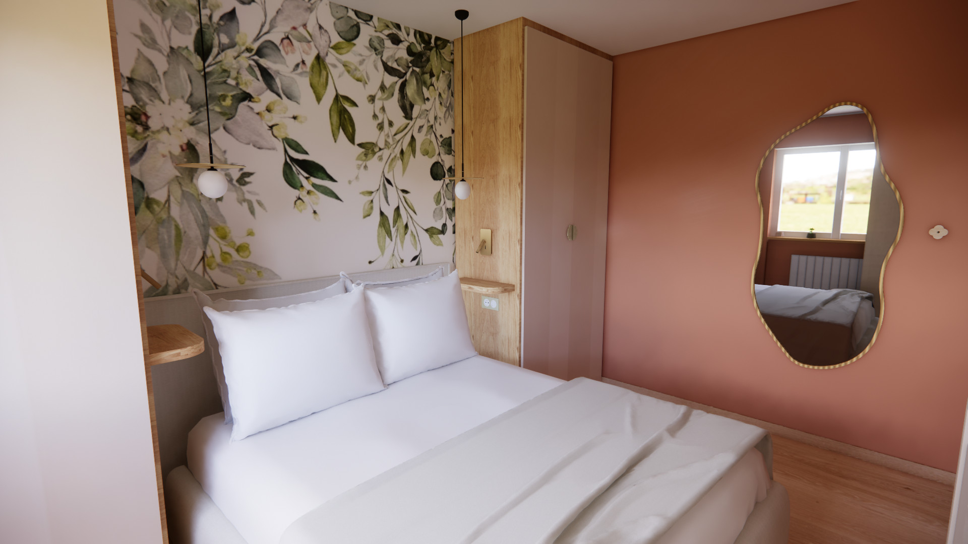 PROJET 3D - Aménagement d'une chambre florale
