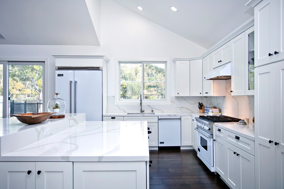 Inspiration for a transitional kitchen remodel in Orange County