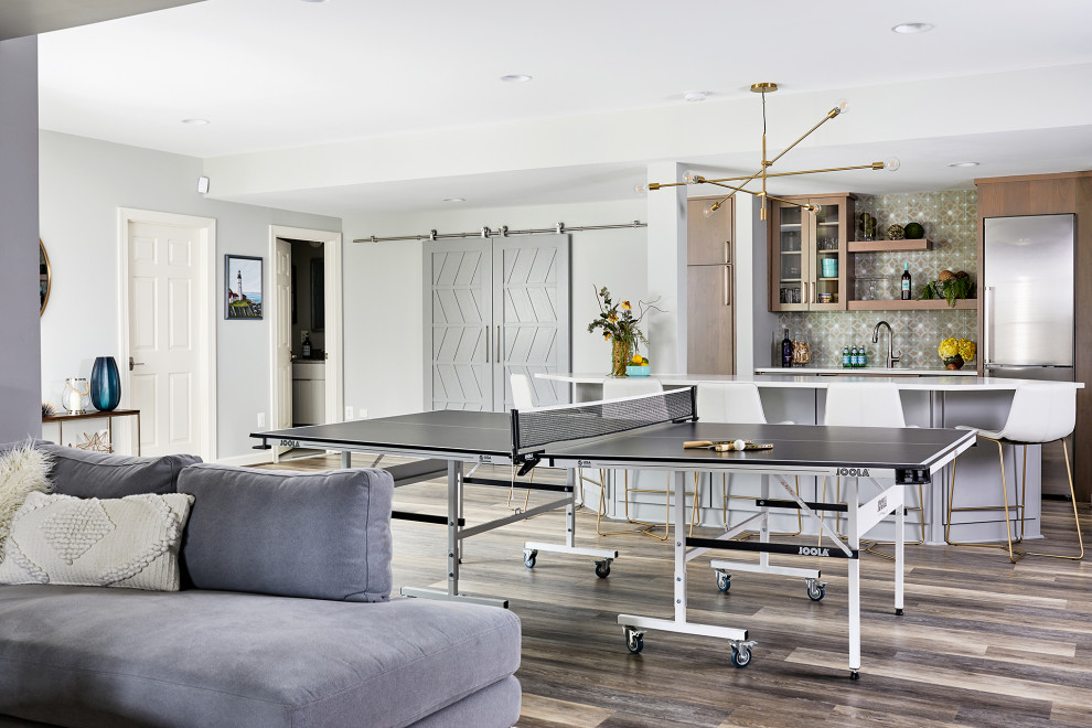Basement Renovation Project | Case Design / Remodeling - Contemporary ...