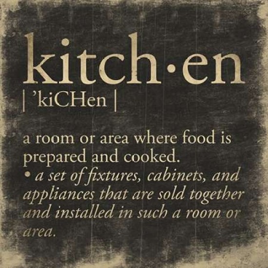 Kitchen Definition Poster Print by Jace Grey Item VARPDXJGSQ165A