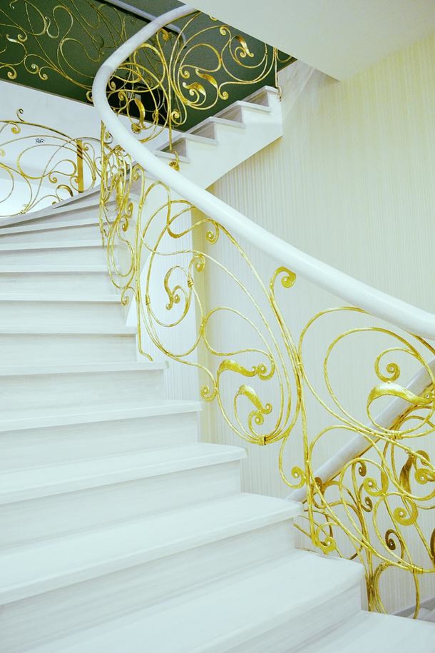 Кованые перила к стиле модерн