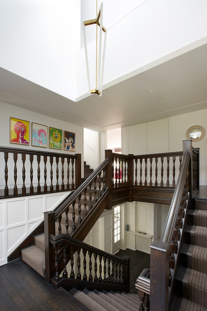 Photo of a transitional staircase in London.