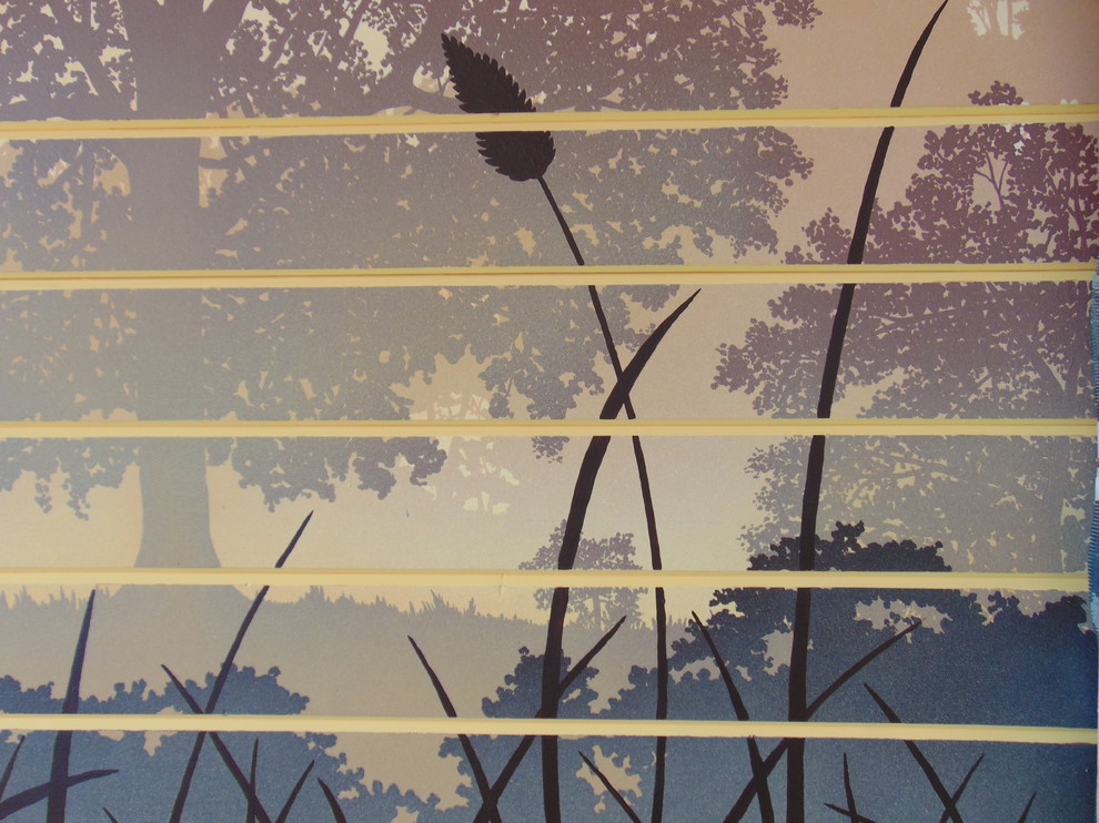 оформление стены в котедже